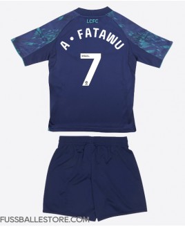 Günstige Leicester City Issahaku Fatawu #7 Auswärts Trikotsatzt Kinder 2025-26 Kurzarm (+ Kurze Hosen)